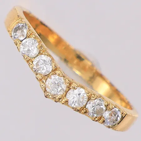 Ring vita stenar stl:19, silver 925/1000 Vikt: 2,4 g