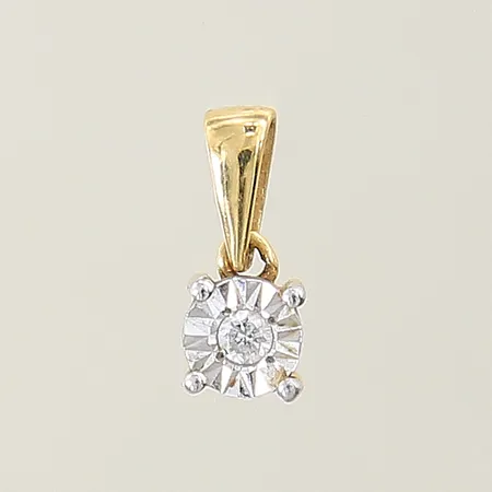 Ring med diamant 0,025ct 10x3mm GHA 18K Vikt: 0,5 g