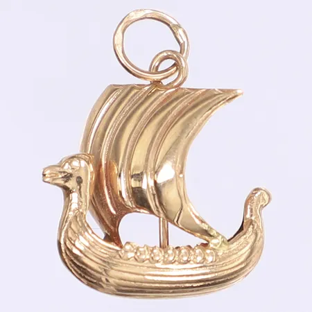 Hänge vikingaskepp 25x20mm 18K Vikt: 1,6 g