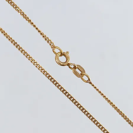 Kedja Pansar längd 50cm bredd 1,5mm 18K. Vikt: 5 g
