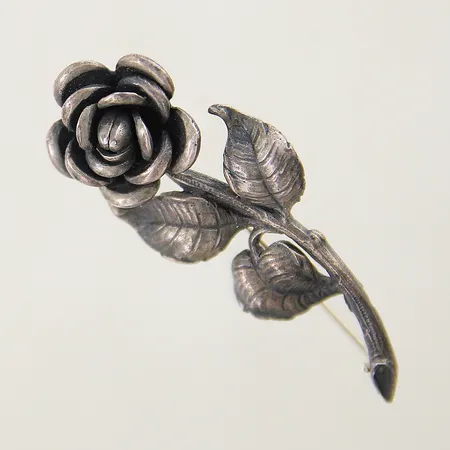 Brosch 55x20mm gravyr silver 830/1000 Vikt: 9,5 g