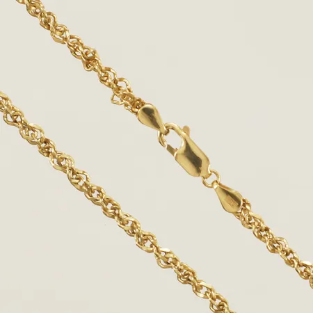 Kedja längd 44cm bredd 2,4mm GHA ojämnheter på länk 18K Vikt: 5 g