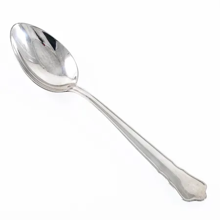 9 kaffeskedar Chippendale längd 120mm, silver 830/1000 128,7g.