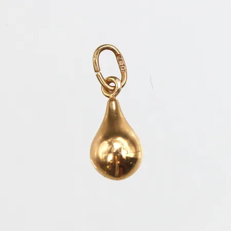 Hänge droppe, 15mm, 18K Vikt: 0,4 g