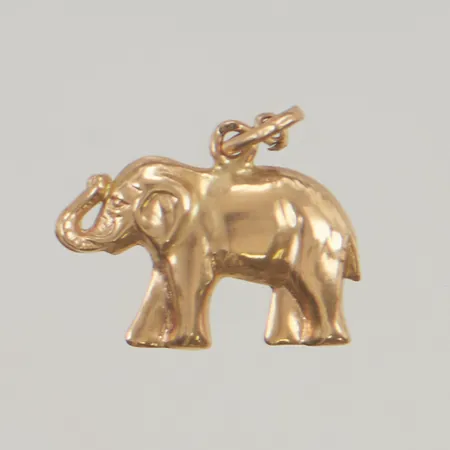 Hänge Elefant 14mm 18K 1,7g.