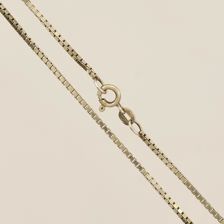 Kedja Venezia längd 40cm bredd 1,4mm förgyllt silver 925/1000 Vikt: 5,1 g