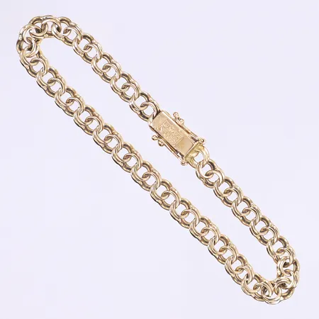 Armband Bismarck 18cm bredd 5mm Guldfynd 18K Vikt: 9,9 g