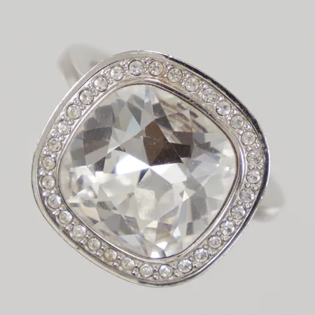 Ring Swarovski stl 16¼, bredd 1,8-16,8mm, vitmetall
