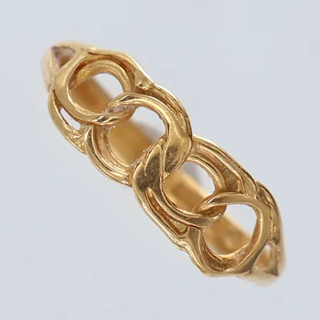 Ring Bismarck stl:16½ bredd 2,2-6mm 18K.  Vikt: 1,5 g