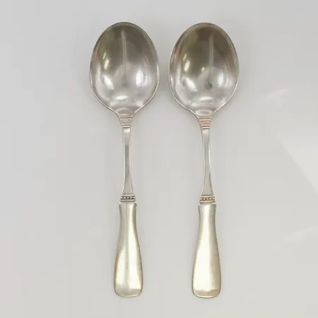 2 Bordsskedar Uppsala 18,5cm, 830/1000 silver, Vikt: 103,4 g