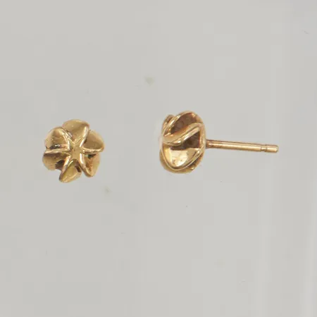 Örhängen 10mm saknar låsstopp, 18K 1,0g.
