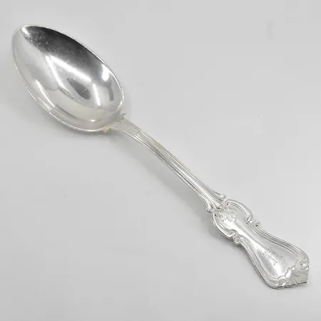 Sked modell Olga GAB V9/1971 längd 18 cm, gravyr framsida skaft, silver 830/1000. Vikt: 49,5 g