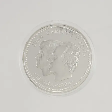 Minnesmynt 10euro Spanien olympiska spelen 2004 silver s925/1000 27,0g.