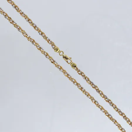 Collier stavar och kulor längd 43cm bredd 3,5mm 18K. Vikt: 9,6 g