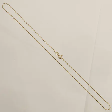 Kedja längd 40cm bredd 1,3mm förgylld silver 835/1000 Vikt: 1,5 g
