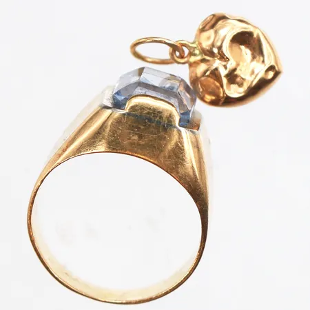 Diverse guld, defekter/stenar, 18K Vikt: 4,4 g
