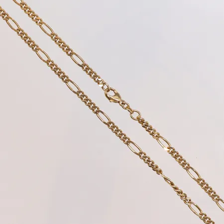 Kedja figaro 43,5cm bredd 3mm 18K Vikt: 17,5 g
