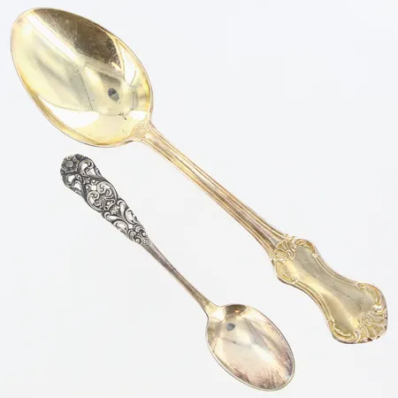 2 skedar silver 830/1000 Vikt: 59,3 g