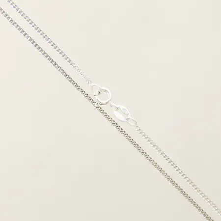 Kedja Pansar längd 38cm bredd 1mm silver 925/1000 Vikt: 2 g