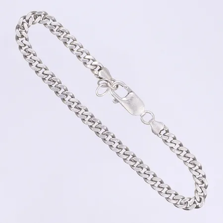 Armband Pansar 19cm bredd 4,5mm bruksslitage silver 925/1000 Vikt: 9,8 g