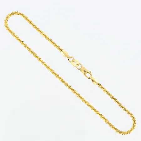 Armband Guldfynd längd 19cm, bredd 2mm, 18K Vikt: 2,7 g
