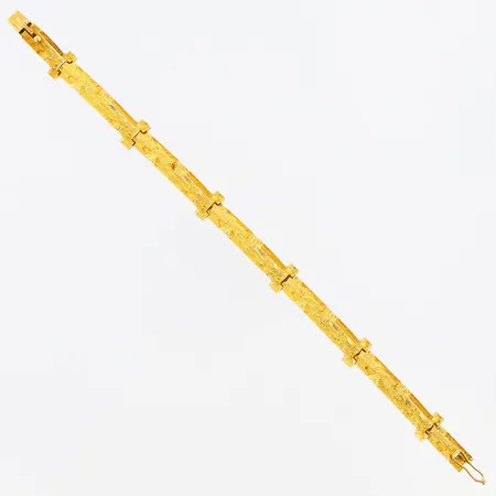 Armband Lapponia Tundra, halvstelt längd 18,5cm, bredd 6-10mm, Finland, 18K Vikt: 28,9 g
