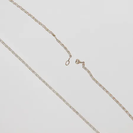 Kedja saknar lås, längd 50cm, bredd 2mm, silver 830/1000 Vikt: 3,7 g