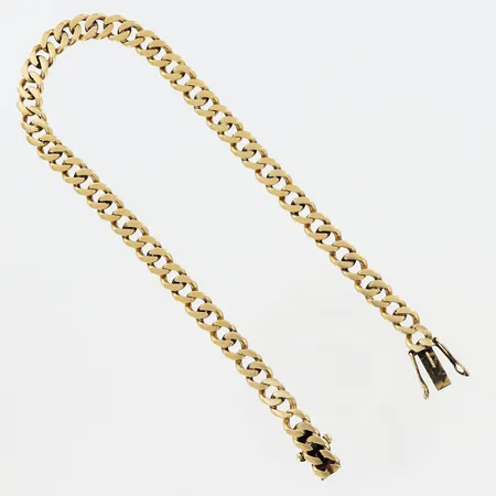 Armband Pansar längd 20,5cm bredd 5mm, slitage vid lås, 18K. Vikt: 13,3 g