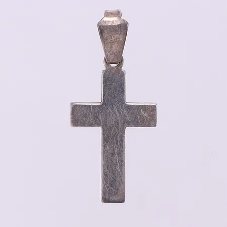 Hänge kors, höjd 36,5mm bredd 16,3mm, silver 925/1000. Vikt: 2,8 g