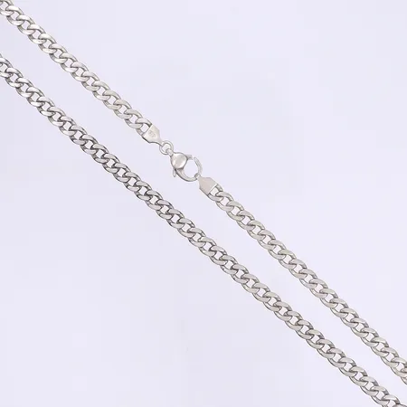 Halskedja Pansar 50cm bredd 5mm GHA slitage silver 925/1000 Vikt: 28,6 g