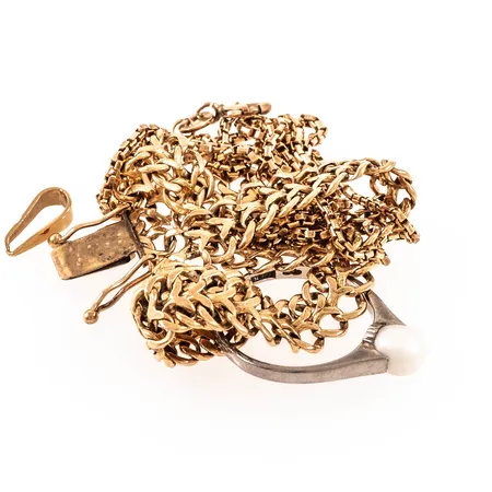 Diverse defekt guld 18K 16,0g.