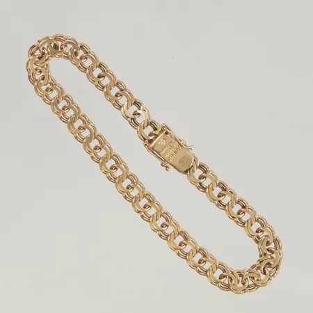 Armband Bismarck 19,5cm bred:6,7mm 18K 15,9g.
