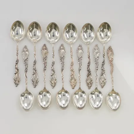 Skedar 12st 10cm silver s830/1000 135,8g.