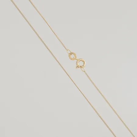 Halskedja pansar längd 40 cm, bredd 0,5 mm 18K 1,4 gr  Vikt: 1,4 g