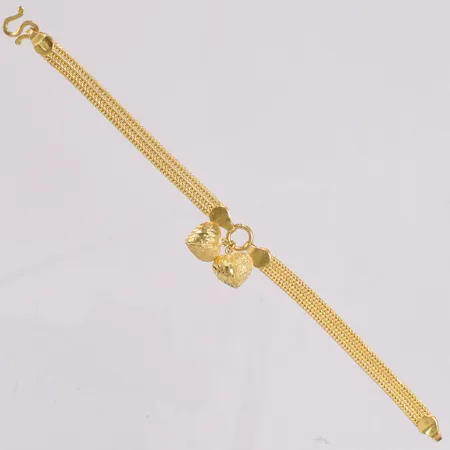 Armband Thaiguld med hänge längd 15cm ½Baht 23K Vikt: 7,6 g