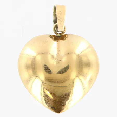 Hänge hjärta Guldfynd längd 23mm, bredd 15mm, ena sidan förgylld, silver 925/1000 Vikt: 1,3 g