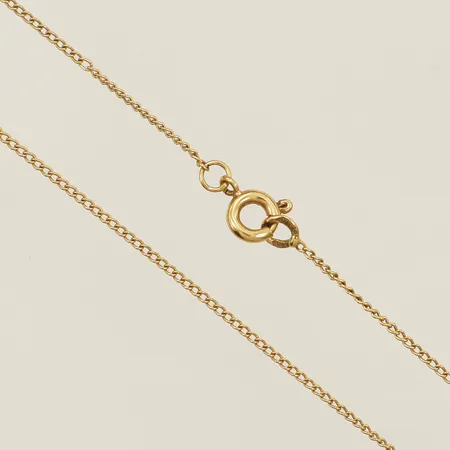 Kedja Pansar längd 50,5cm, bredd 1mm knut 18K Vikt: 1,8 g