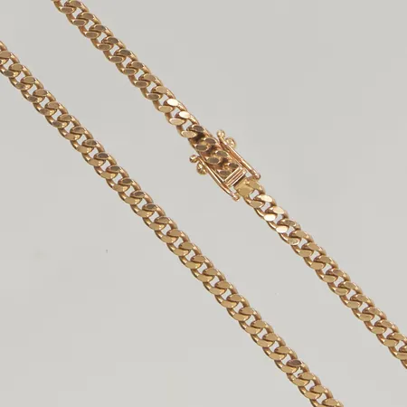 Kedja Pansar 42,5cm bredd:3,3mm 18K 19,6g.