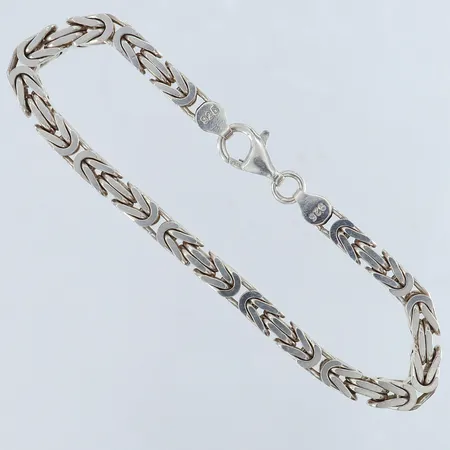 Armband Kejsar längd 22,5cm bredd 5,5mm Silver 925/1000. Vikt: 35 g