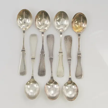 Skedar 7st 11cm silver s830/1000 83,8g.