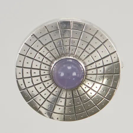 Brosch design Per Sköld Ø48mm, silver s925/1000 16,4g.