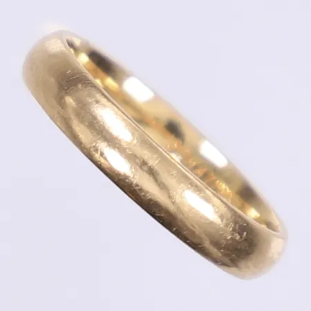 Ring slät stl:16½ bredd 3,5mm gravyr 18K Vikt: 3,3 g
