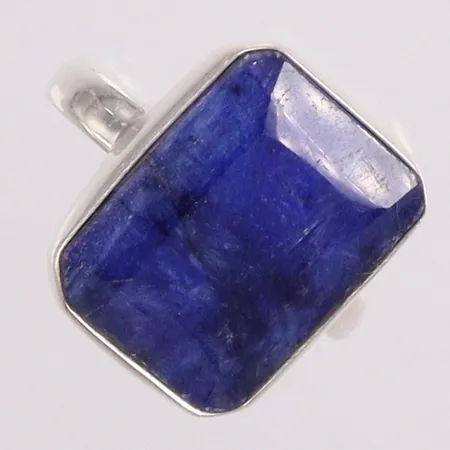 Ring stl:18¼ blå sten längd 17,3mm bredd 13,7mm silver 925/1000 Vikt: 4,2 g