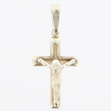 Hänge krucifix längd 30mm, bredd 13mm, silver 925/1000 Vikt: 1,4 g