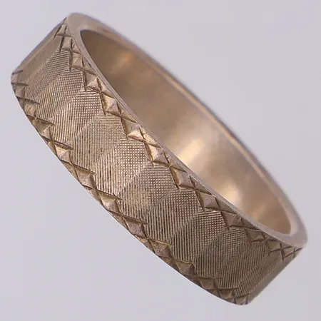 Ring mönstrad stl:16¾, silver 835/1000 Vikt: 3,8 g