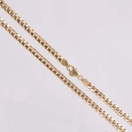Kedja Pansar längd 45cm bredd 5mm 18K Vikt: 42,4 g