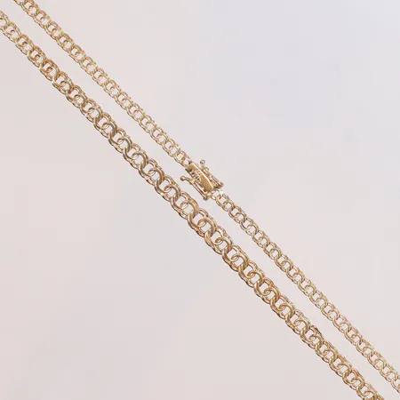 Collier doserad Bismarck 45cm bredd 3-5mm GHA 18K Vikt: 11 g