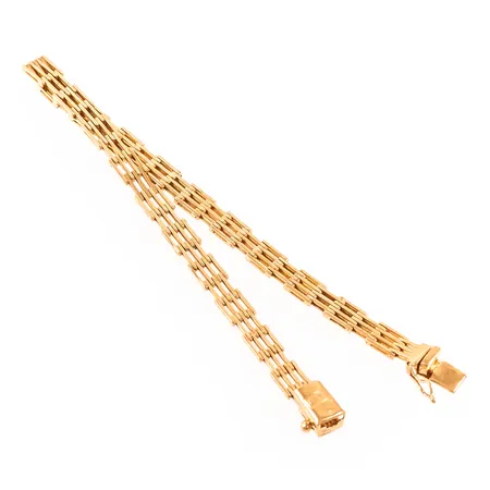 Armband Korridorlänk längd 19cm bredd 5mm, 18K 11,2g.