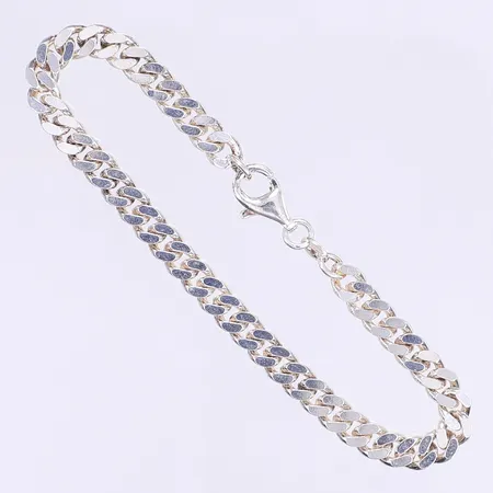 Armband Pansar 19cm bredd 5mm silver 925/1000 Vikt: 14,1 g
