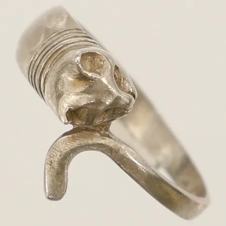 Ring katt stl:18 bredd 11,4mm silver 925/1000 Vikt: 2,4 g